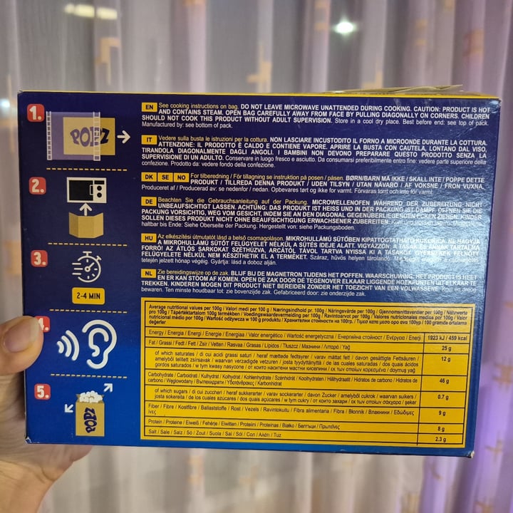 photo of Popz Microwave popcorn butter Flavor shared by @flouredfingers on  01 Jul 2025 - review