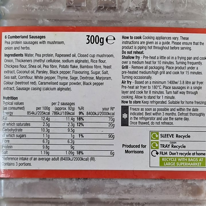 photo of Plant Revolution 6 Cumberland Sausages shared by @outgrowing8carnism on  05 Sep 2025 - review