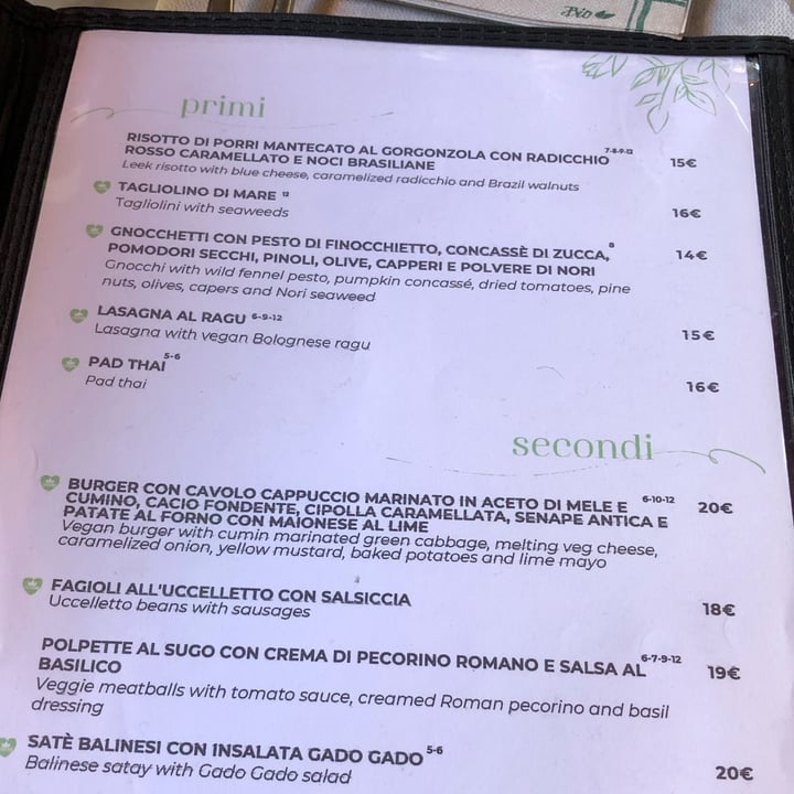 photo of L'OV Osteria Vegetariana gnochetti con pesto di finocchietto, zucca, pomodori secchi, pinoli, olive, capperi e polvere di nori shared by @aaaagaaataaaa on  17 Jan 2025 - review