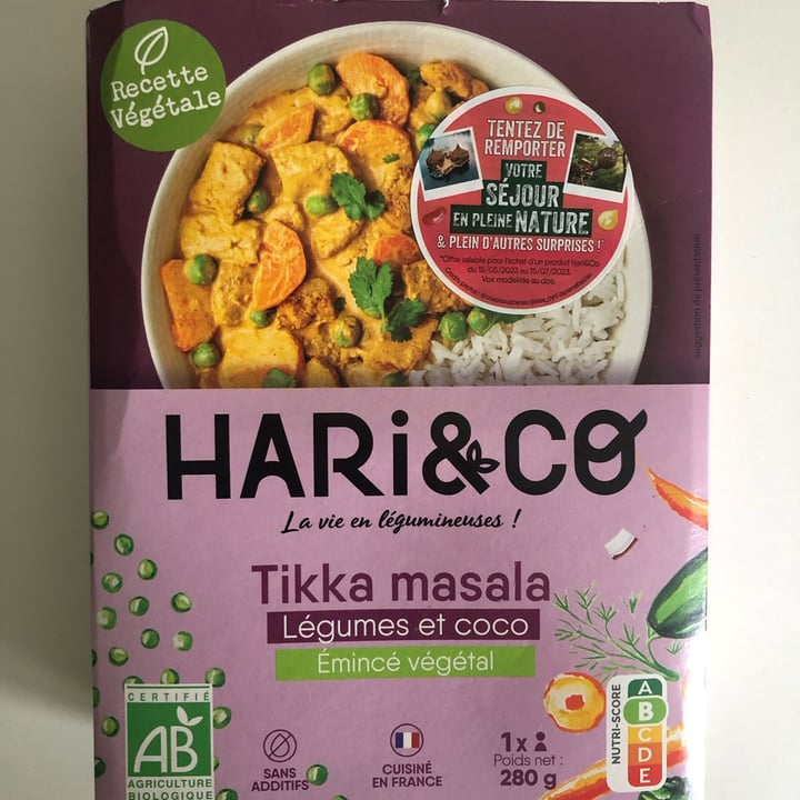 photo of Hari&Co Tikka masala Legumes Et Coco shared by @raffamarini on  02 Sep 2023 - review