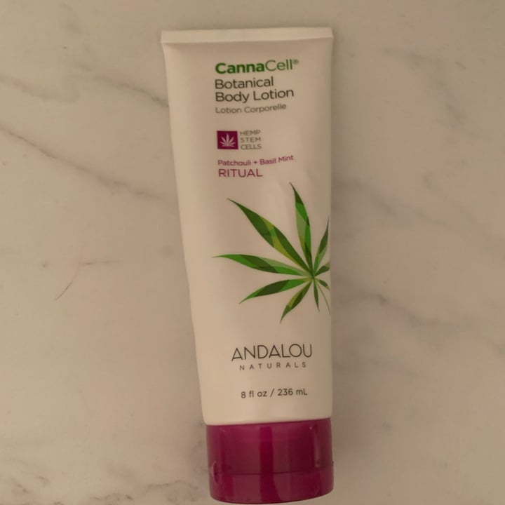 photo of Andalou Naturals Patchouli & Basil Mint Ritual Cannacell Botanical Body Lotion shared by @mandygvegan on  13 Jan 2024 - review