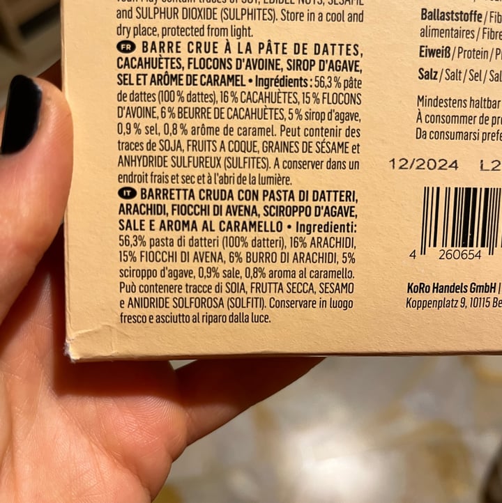photo of Koro Barretta Cruda Con Arachidi E Caramello shared by @linda0597 on  04 Aug 2025 - review