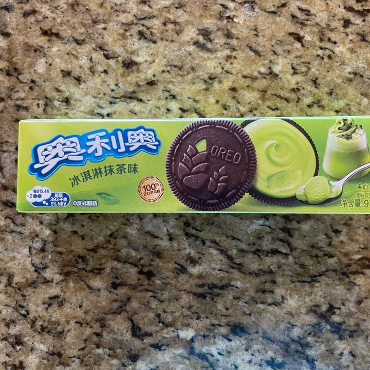 photo of Oreo Ice Cream Matcha Flavor shared by @thevagrantvegan on  30 Jul 2024 - review