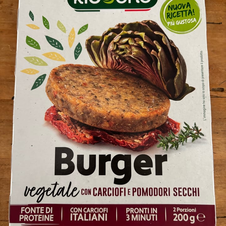 photo of Kioene Burger ai carciofi e pomodori secchi shared by @crivi on  07 May 2025 - review
