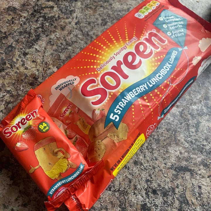 photo of Soreen Strawberry Lunchbox Loaves shared by @meganthevegetable on  16 Sep 2023 - review