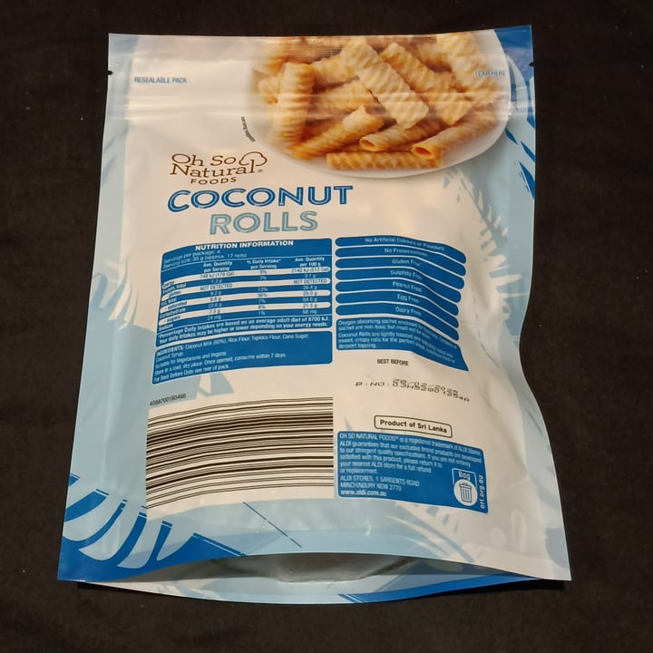 photo of Oh So Natural Coconut Rolls shared by @tardisco on  30 May 2024 - review