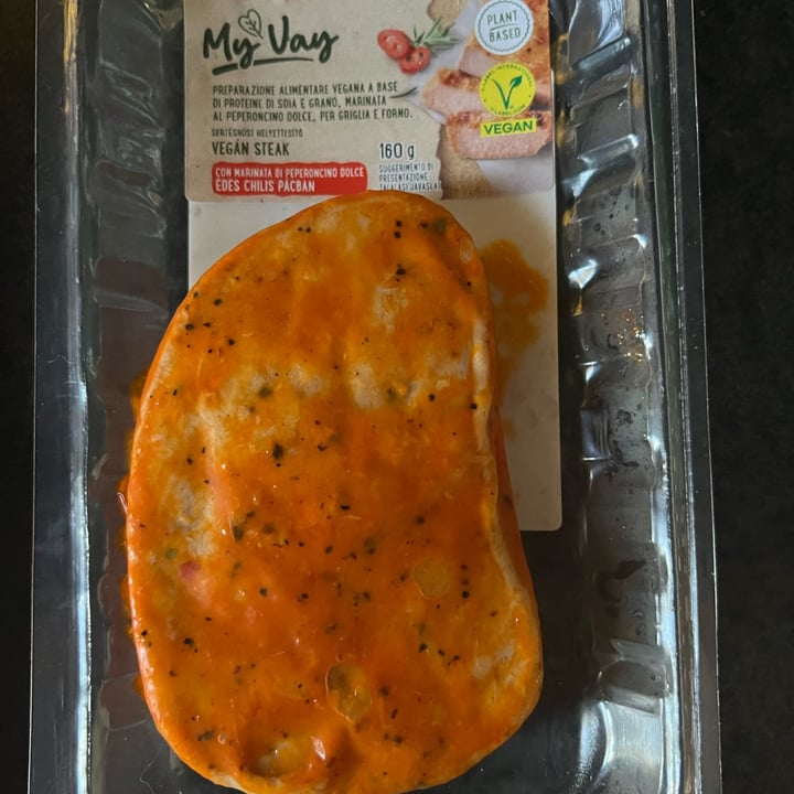photo of MyVay vegan steak paprika shared by @irewillard on  17 May 2025 - review