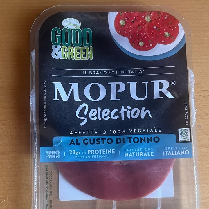 photo of Good & Green Mopur Selection Affettato 100% Vegetale Al Gusto Di Tonno shared by @theveggienotebook on  31 Jul 2025 - review
