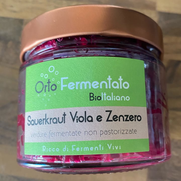 photo of Orto Fermentato Sauerkraut Viola e Zenzero shared by @riminivegan on  01 May 2024 - review