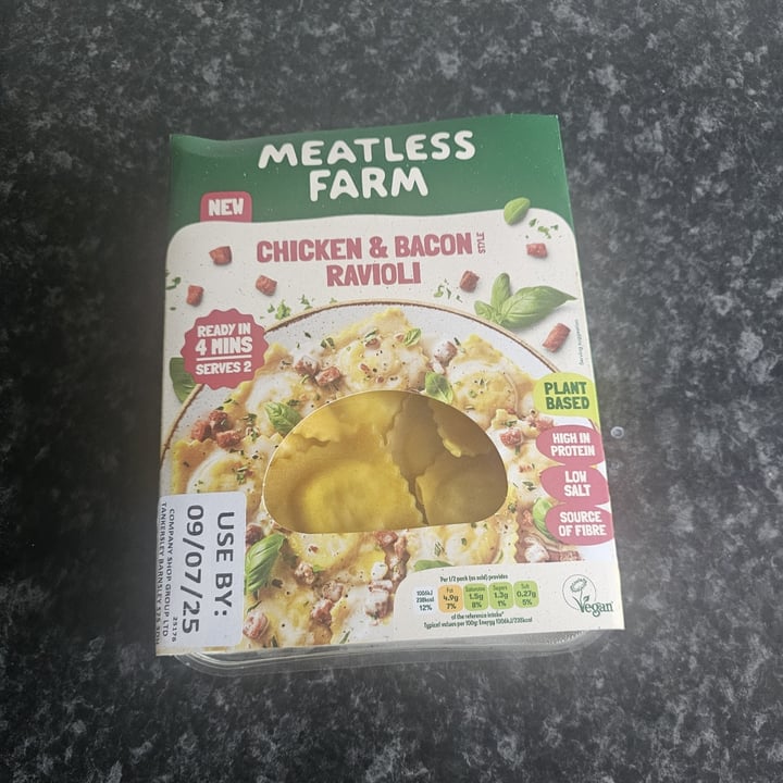 photo of Meatless Farm chicken & bacon ravioli shared by @shannon902 on  03 Jul 2025 - review