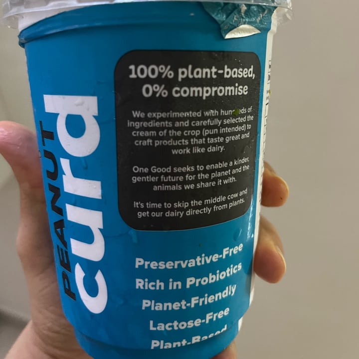 photo of One Good Peanut Curd shared by @plantpowerpal on  17 May 2024 - review