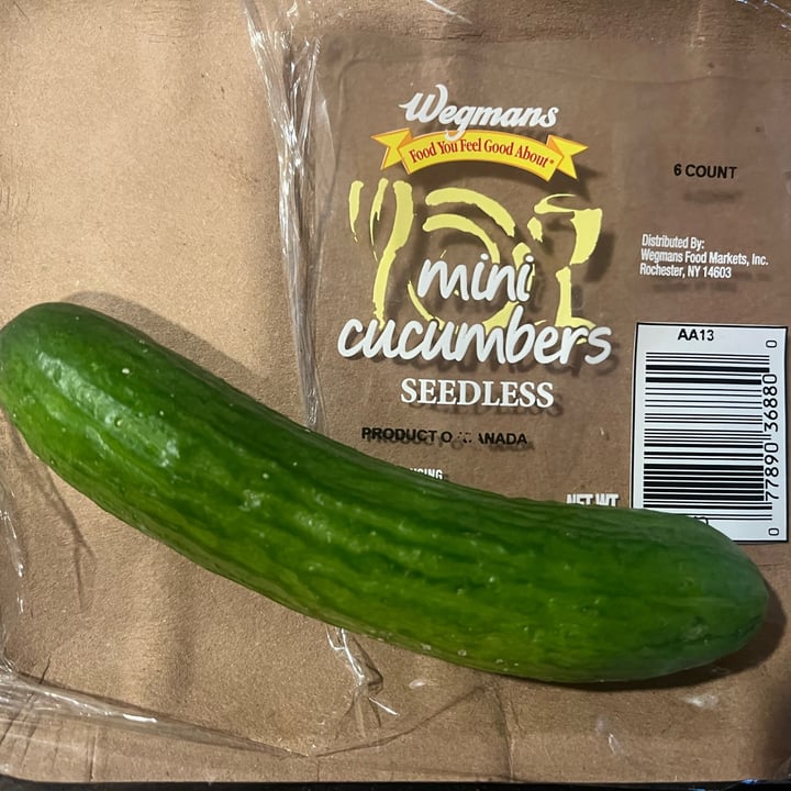 photo of Wegmans seedless mini cucumber shared by @petramodirari on  16 Apr 2024 - review