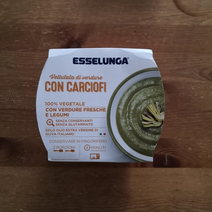 photo of Esselunga Vellutata di verdure con carciofi shared by @botanicflora on  27 Jun 2024 - review