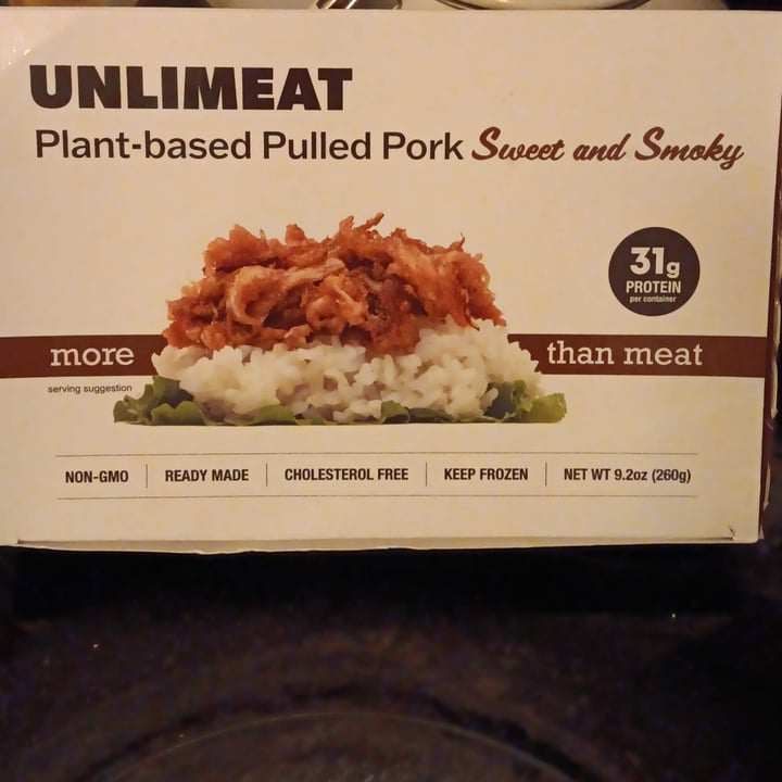 photo of Unlimeat Plant-based Pulled Pork Sweet and Smoky shared by @andicarv on  12 Mar 2024 - review