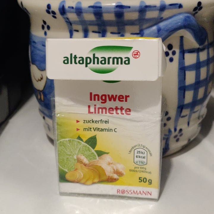 photo of Altapharma Caramelos Ingwer-Limette shared by @gitaneta on  25 Apr 2024 - review