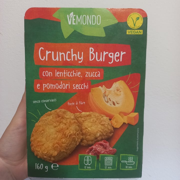 photo of Vemondo Crunchy Burger lenticchie, zucca e pomodori secchi shared by @justjesss on  15 May 2024 - review