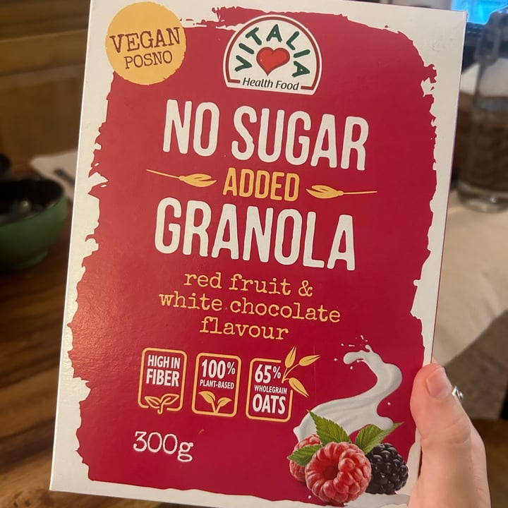 photo of Vitalia No Sugar Added Granola: Red Fruit & White Chocolate Flavour shared by @tiascaz on  03 May 2024 - review