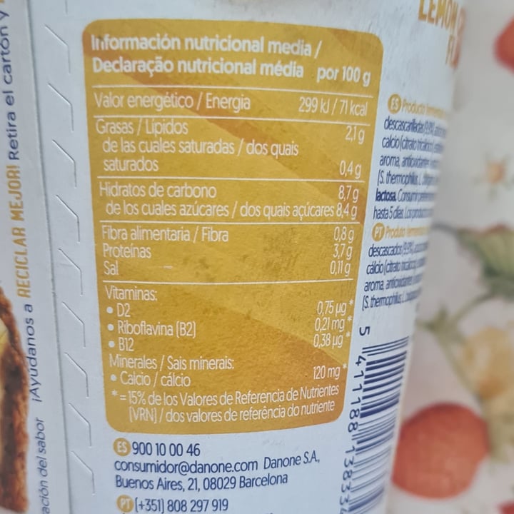 photo of Alpro Lemon Cheesecake Flavour Yoghurt shared by @oierland on  22 Jun 2025 - review