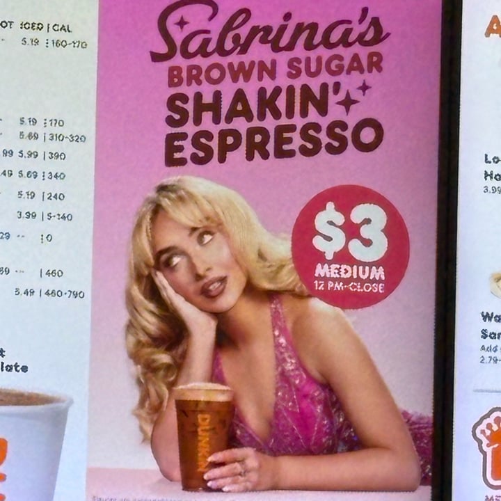photo of Dunkin' Sabrina’s Brown Sugar Shakin’ Espresso shared by @miaomiao9991 on  07 Feb 2025 - review