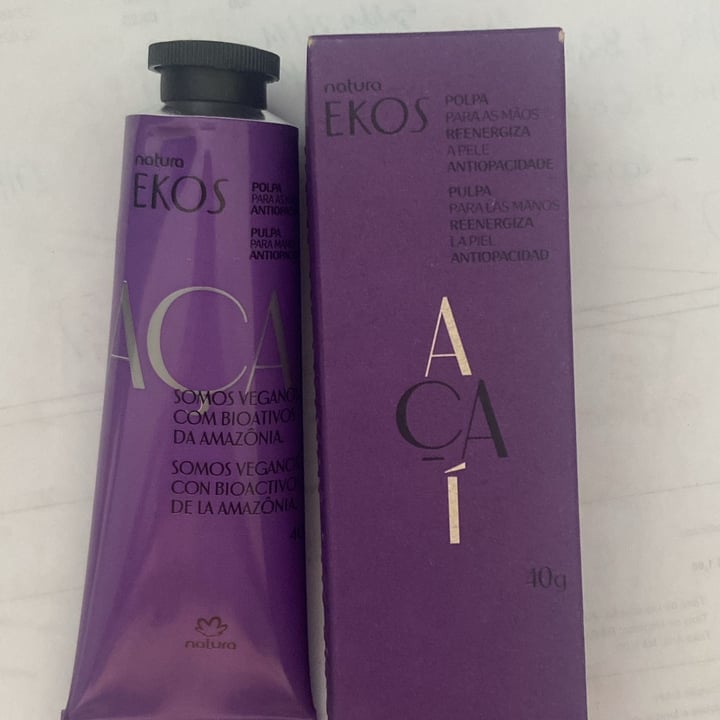 photo of Natura ekos castanha Polpa para as Mãos Açaí shared by @adrianabrustolin on  02 Dec 2024 - review