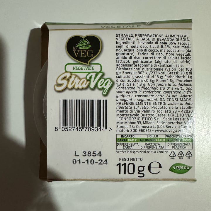 photo of Straveg Formaggio morbido shared by @scacy on  01 Oct 2024 - review