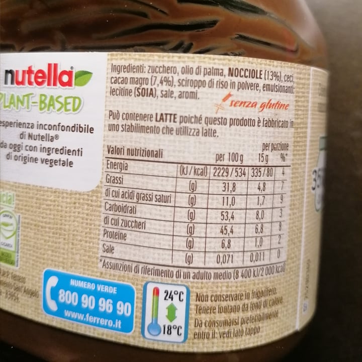 photo of Nutella Nutella Plant Based shared by @lacla2022 on  05 Oct 2024 - review