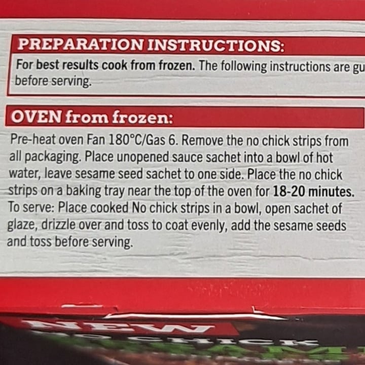 photo of TGI’s No Chick Sesame Strips shared by @outgrowing8carnism on  16 Sep 2025 - review