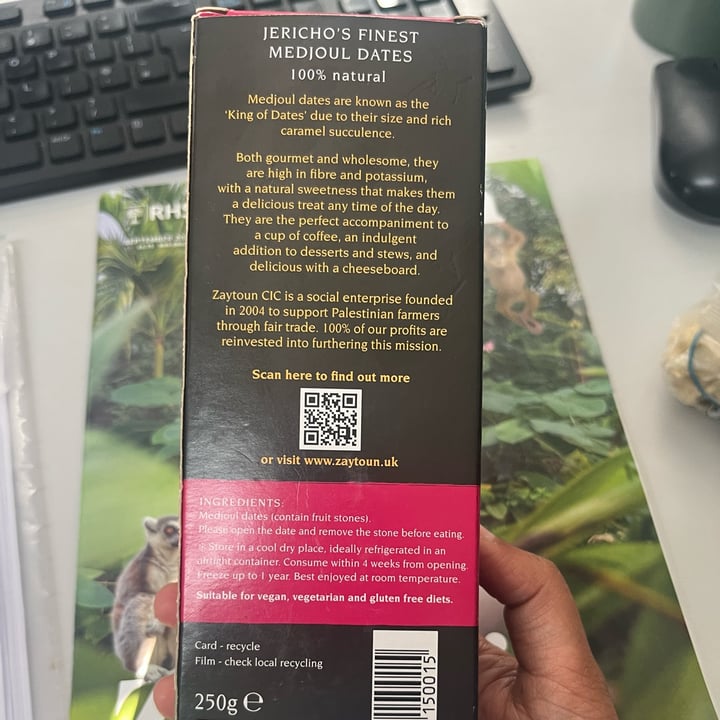 photo of Zaytoun jericho’s finest medjoul dates (250g) shared by @preshasoogrim on  17 Sep 2025 - review