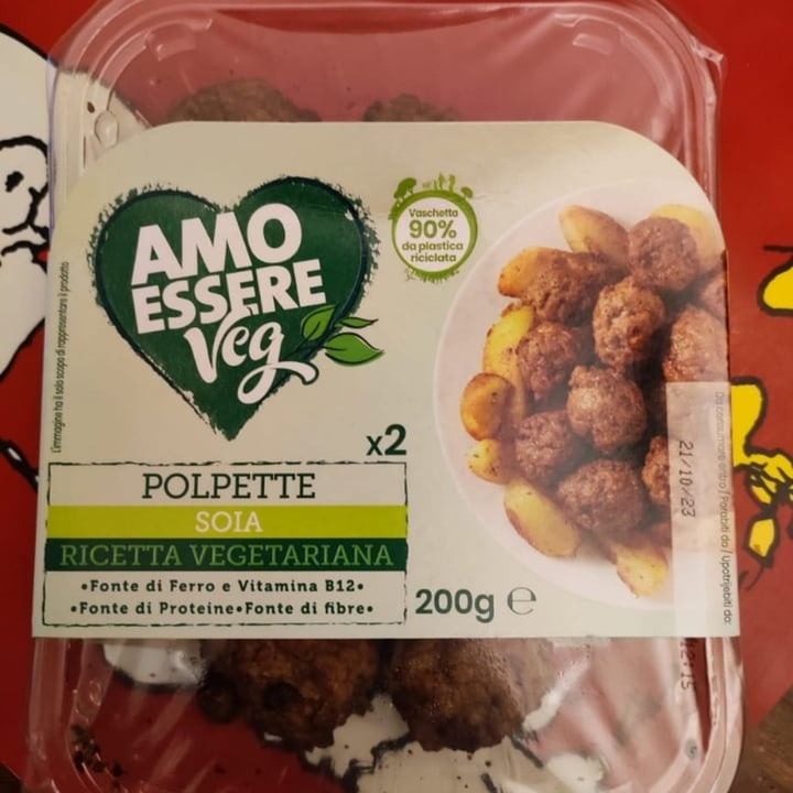 photo of Amo Essere Veg Polpette a base di soia shared by @vegverdiana on  02 Feb 2024 - review