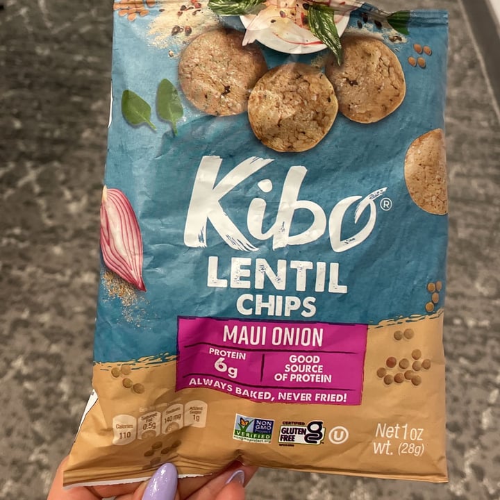 photo of Kibo lentil chips maui onion shared by @vivalaviolet on  13 Feb 2024 - review