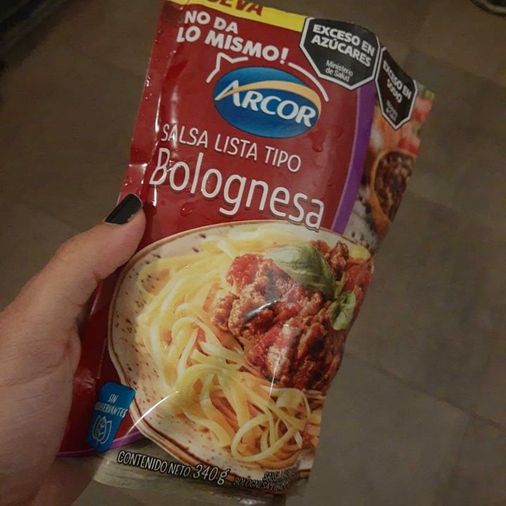 photo of Arcor Salsa Lista Tipo Bolognesa shared by @veganizandomed on  14 Mar 2025 - review
