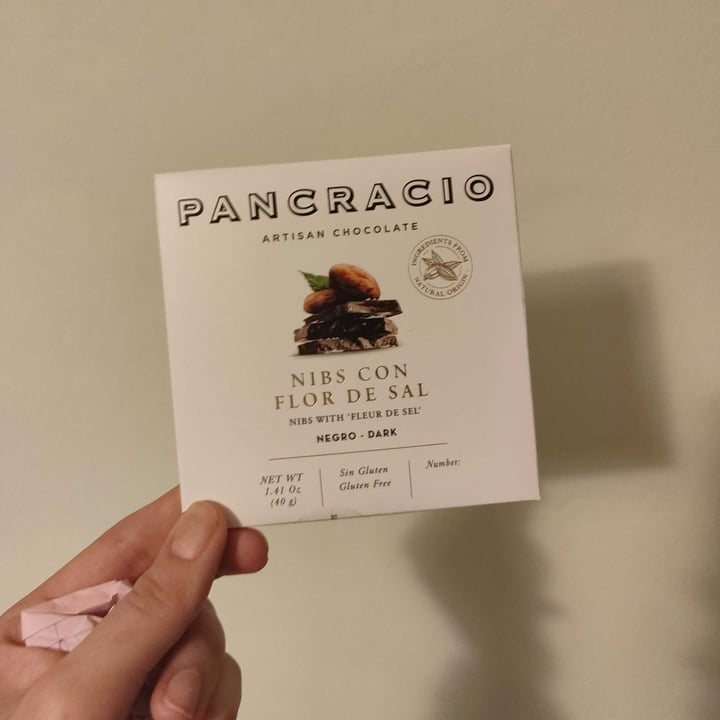 photo of Pancracio chocolate negro con flor de sal del ebro shared by @lasonrisadeltrece on  01 Nov 2023 - review