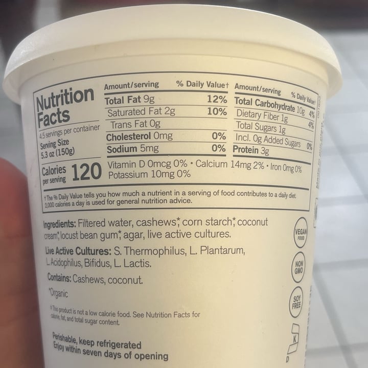 photo of Forager Project organic Unsweetened Plain Yogurt Alternative shared by @star711 on  14 Apr 2024 - review