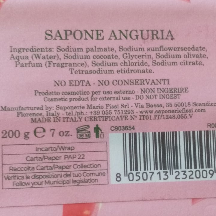 photo of Biolis Nature anguria natural soap shared by @valeveg75 on  28 Dec 2024 - review