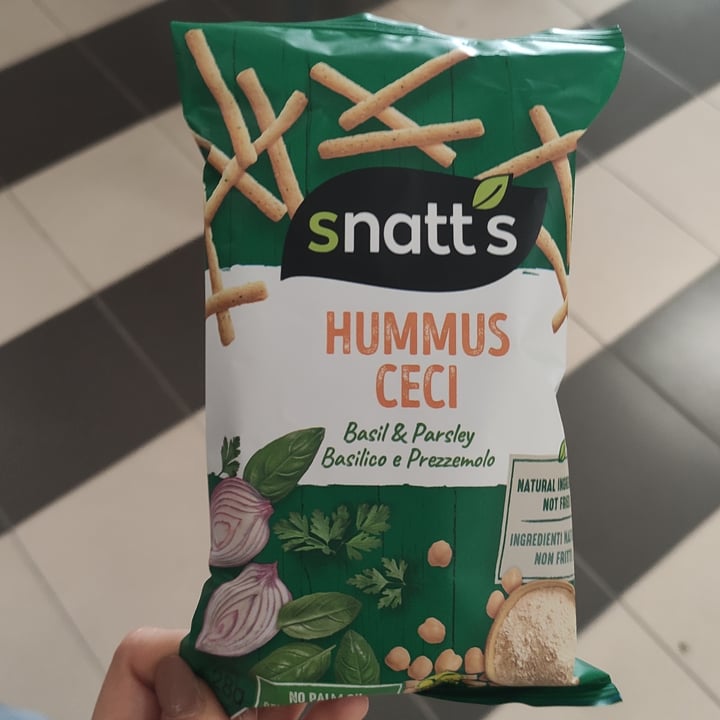 photo of snatt’s Hummus ceci sticks basil & parsley shared by @ilariachillea on  20 Oct 2023 - review