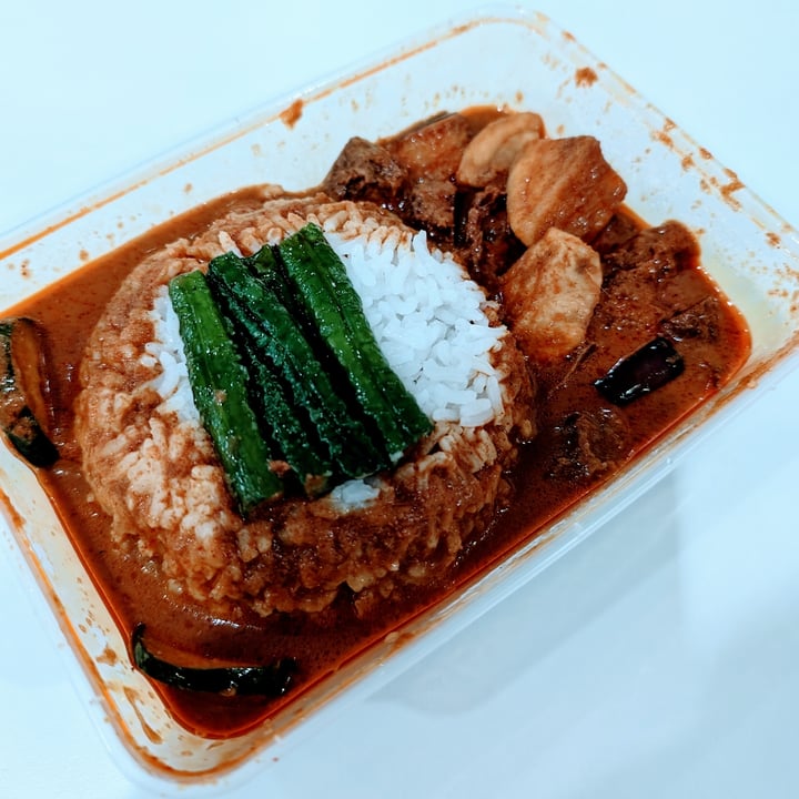 photo of Saiva Kitchens Vege Curry Mutton Rice Set shared by @stevenneoh on  14 Mar 2024 - review