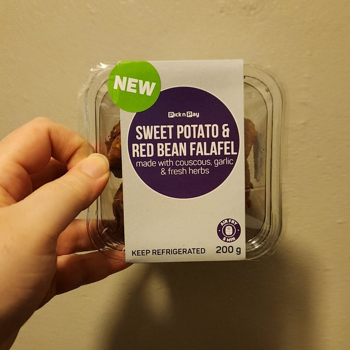 photo of Pick n Pay Sweet Potato & Red Bean Falafel shared by @josiearmadillo on  31 May 2025 - review