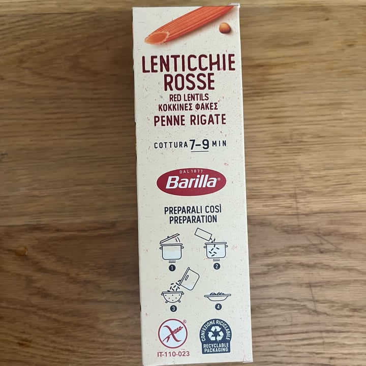photo of Barilla penne lenticchie rosse shared by @chiadefe on  26 Jun 2025 - review