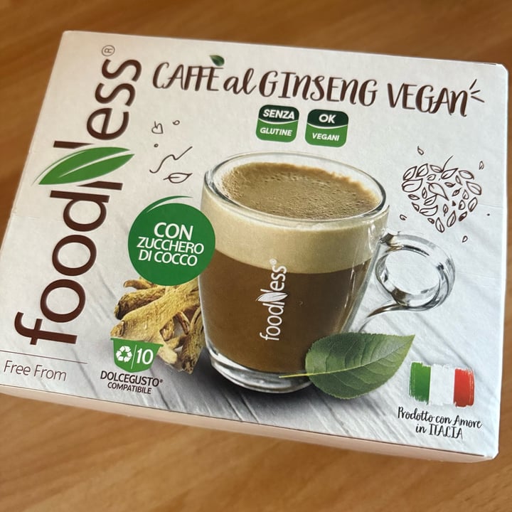 photo of Foodness caffè al ginseng vegan shared by @hail-seitan on  08 Oct 2025 - review