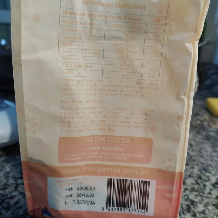 photo of Biorgânica Farinha de trigo orgânica shared by @cassiano on  20 Sep 2024 - review