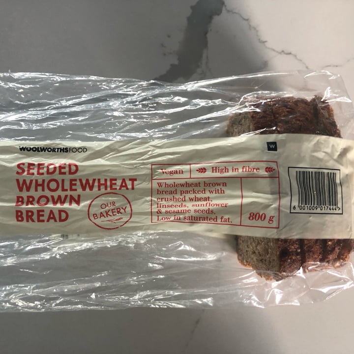 photo of Woolworths Food Seeded Wholewheat Brown Bread shared by @zsuz on  10 Apr 2024 - review