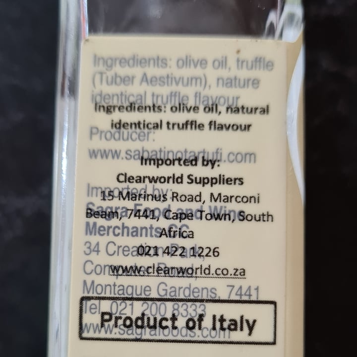 photo of Sabatini tartufo White Truffle Infused Oil shared by @veronicagroen on  26 Sep 2024 - review