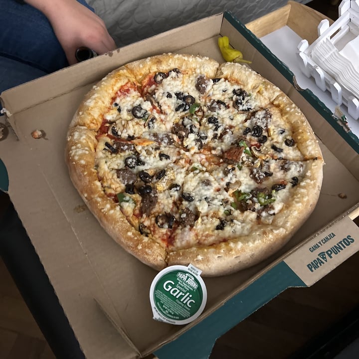 photo of Papa John's Pizza Puente Alto pizza vegana shared by @moonberodd on  30 Aug 2023 - review