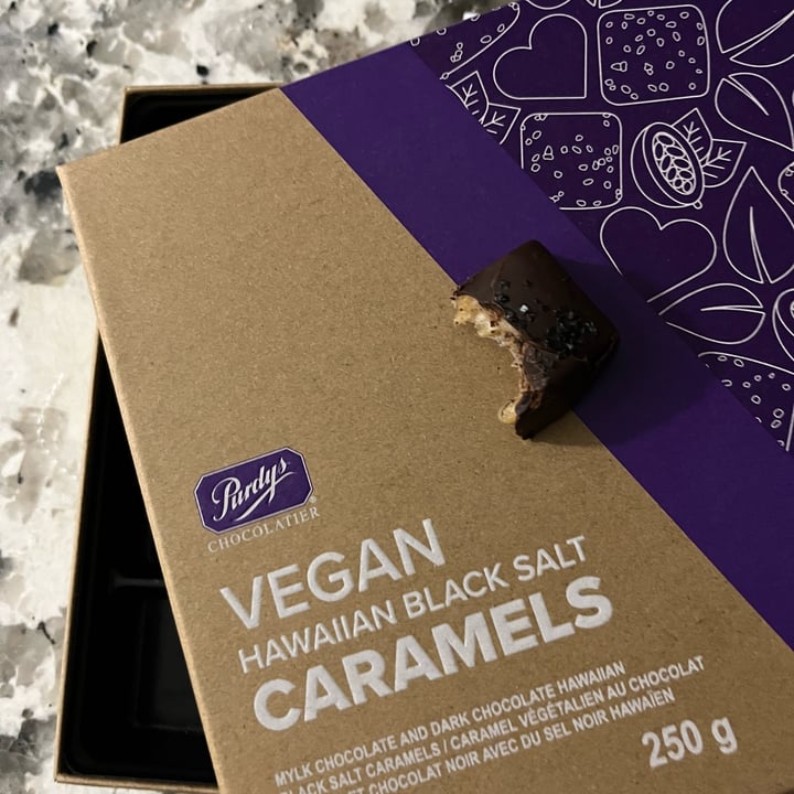 photo of Purdy's Chocolatier Vegan Hawaiian Black Salt Caramels shared by @jmcdoug on  28 Dec 2023 - review