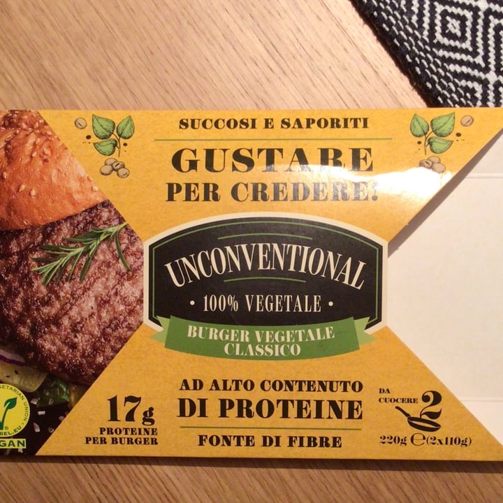photo of Unconventional Burger Vegetale Classico - Classic Burger shared by @annapaola on  17 Dec 2023 - review