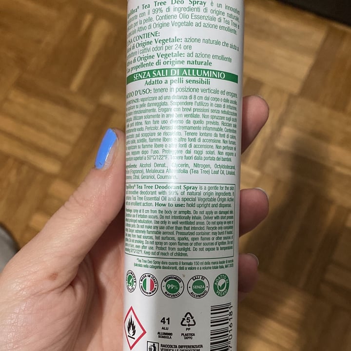 photo of Equilibra tea tree oil deodorante shared by @lilium78 on  20 Oct 2023 - review