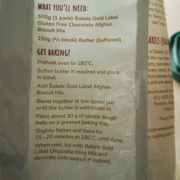 photo of BAKELS Gold Label Chocolate Afghans Biscuit Mix shared by @sademosz on  22 Jan 2024 - review