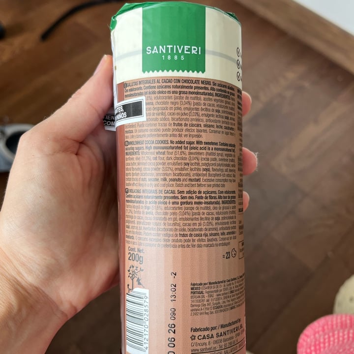 photo of Santiveri Galletas de Cacao 0% azucares shared by @esteficasotti on  05 Oct 2025 - review