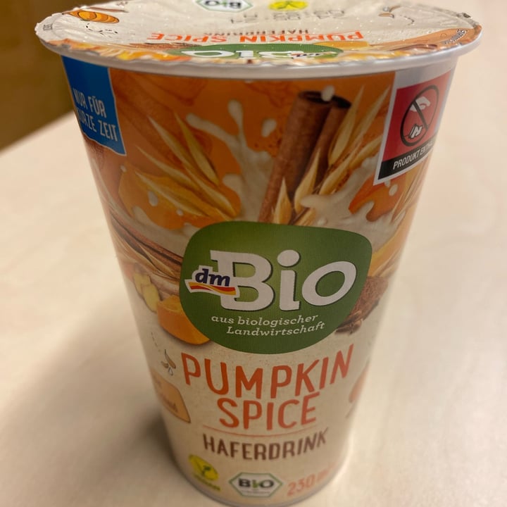 photo of dmBio Pumpkin Spice Haferdrink shared by @shuggerlee on  25 Nov 2023 - review
