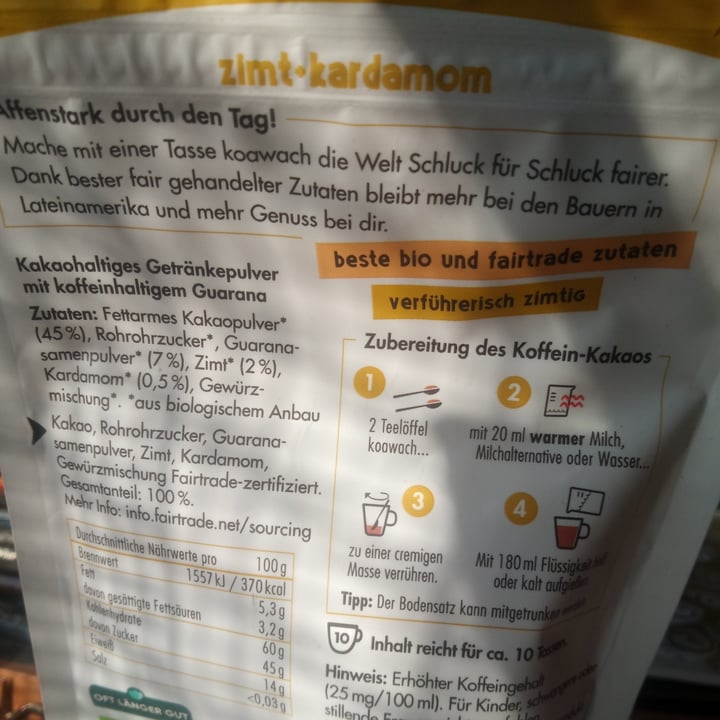 photo of Koawach Zimt-Kardamom shared by @veganalchemy on  18 Sep 2024 - review